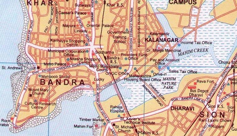 નકશો bandra મુંબઇ