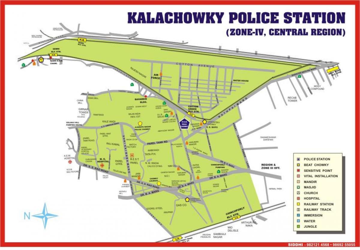 નકશો Kalachowki મુંબઇ