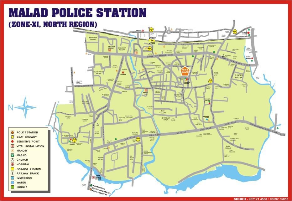 મુંબઇ Malad નકશો
