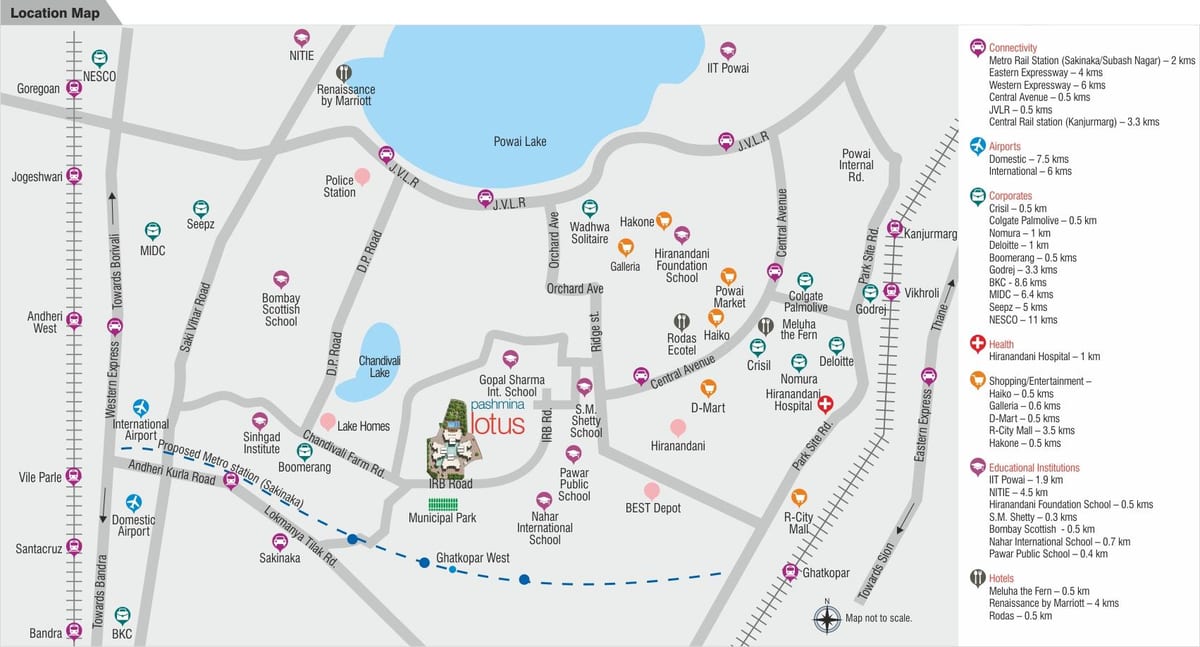 Powai મુંબઇ નકશો