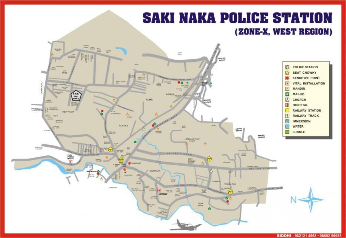 મુંબઇ Sakinaka નકશો