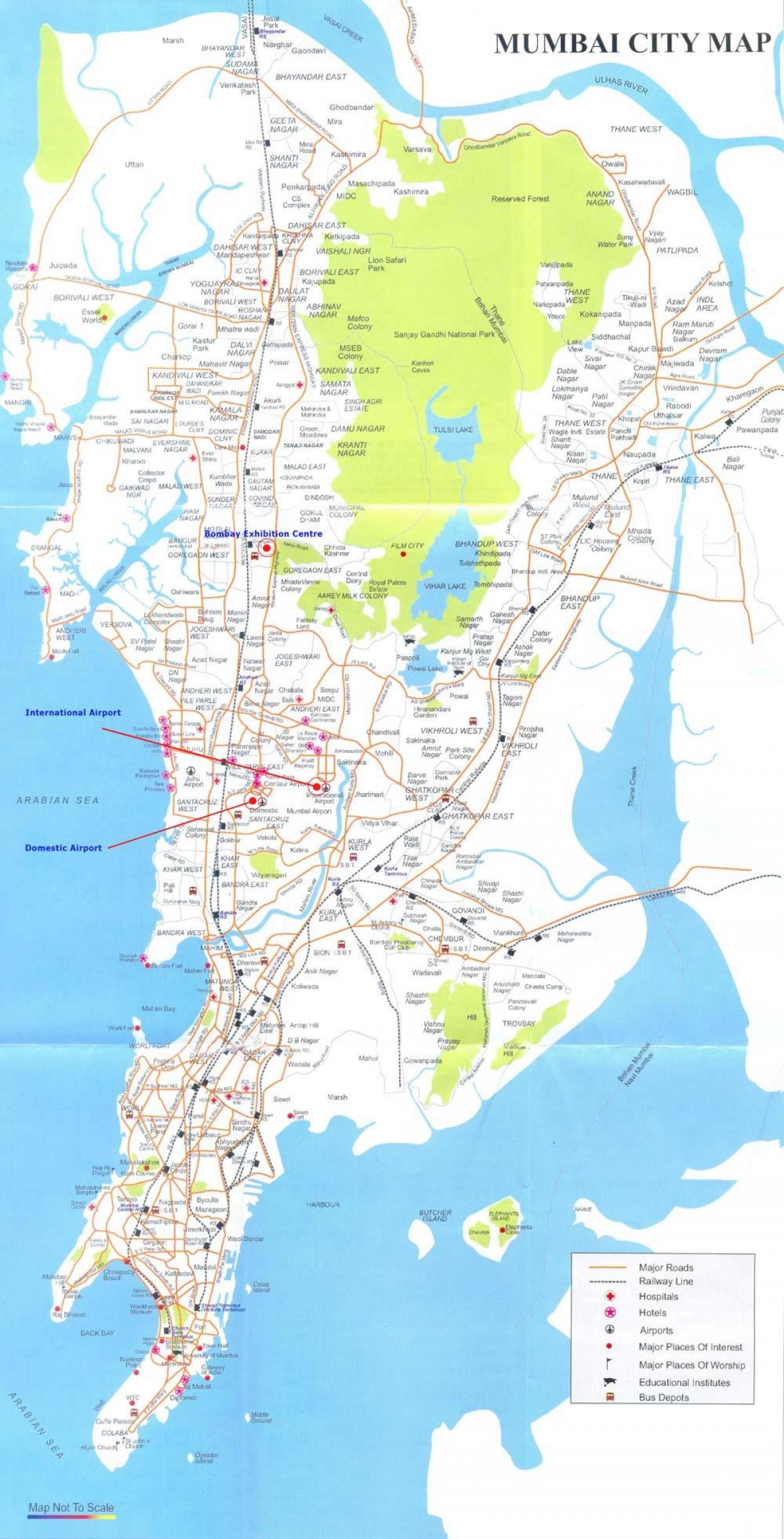 મુંબઇ પર એક નકશો