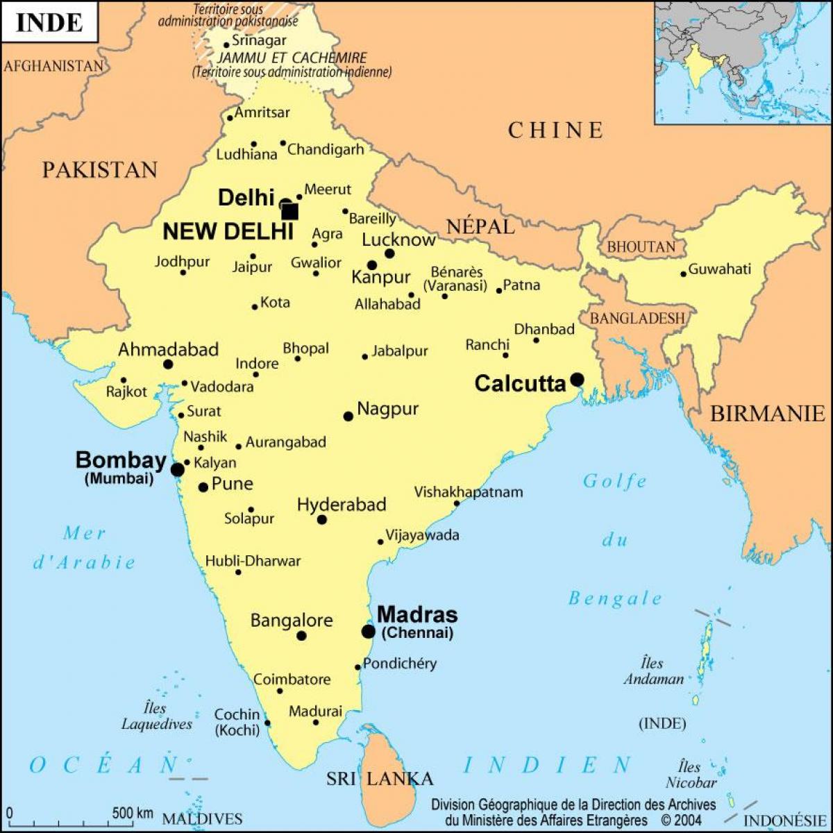 નકશો બોમ્બે ભારત
