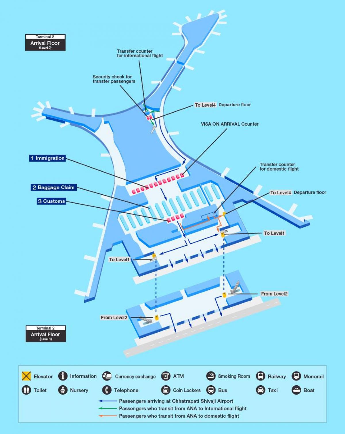 નકશો મુંબઇ ઇન્ટરનેશનલ એરપોર્ટ