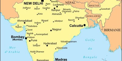 નકશો બોમ્બે ભારત