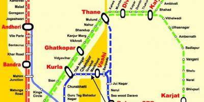 મુંબઇ સેન્ટ્રલ વાક્ય સ્ટેશનો નકશો