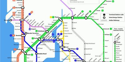 મુંબઇ સ્થાનિક સ્ટેશન નકશો